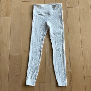 White Snake Stretchy Skin Leggings